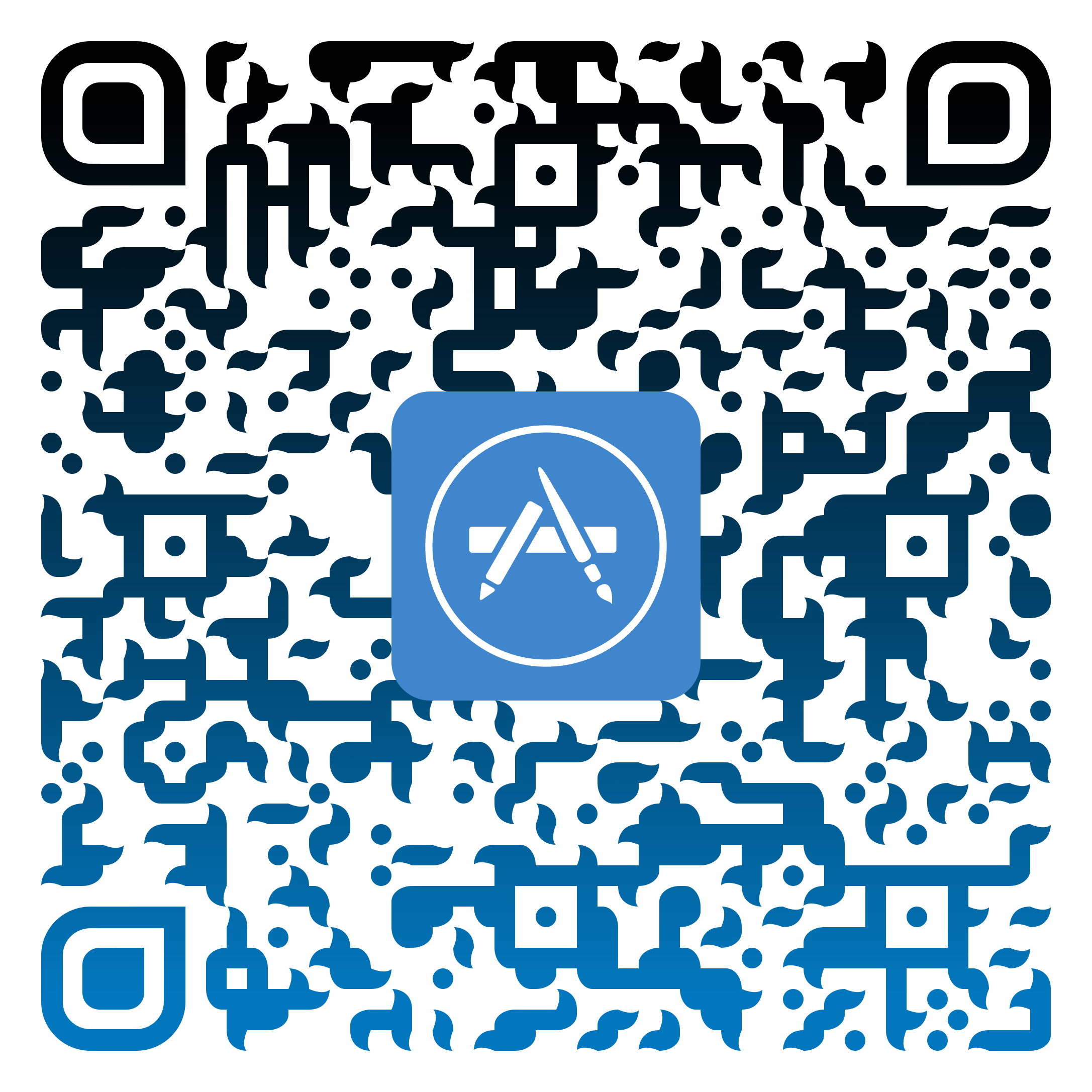 Scan QR code to download on iPad